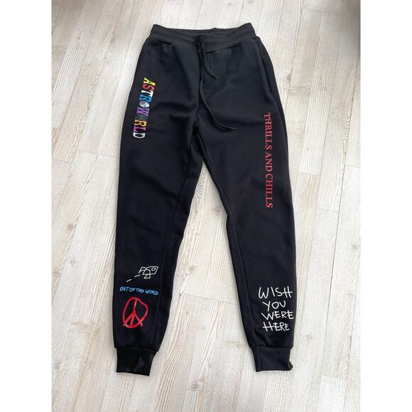 Travis‎ Scott Astroworld Champion Thrills and Chills Sweatpants Official Merch S - Picture 1 of 10